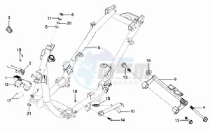 MIO 100 HU10W8-6 drawing FRAME / ENGINE MOUNT