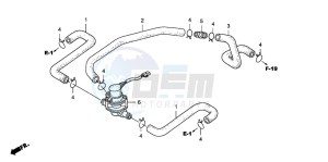 CB1300A CB1300SUPER FOUR drawing AIR INJECTION CONTROL VALVE