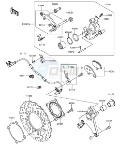 Z1000 ZR1000FEF FR GB XX (EU ME A(FRICA) drawing Rear Brake