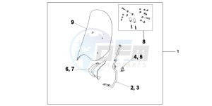 SH300A drawing WINDSHIELD