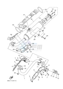 YFM700FWB YFM70KDXG KODIAK 700 (B163) drawing EXHAUST