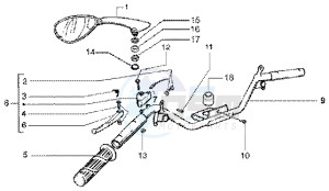 ET4 125 Leader drawing Handlebars component LH