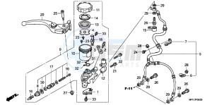 CB1000RC drawing FR. BRAKE MASTER CYLINDER (CB1000R)