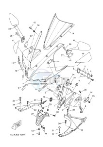 YZF-R125 R125 (5D7P 5D7P 5D7P) drawing COWLING 2