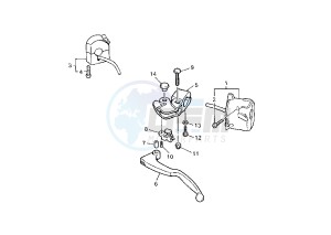 YZF R THUNDER CAT 600 drawing HANDLE SWITCH -LEVER