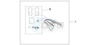 CB600F39 Spain - (SP / ST) drawing REAR SEAT COWL R-320P