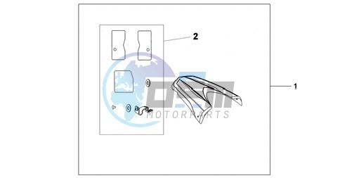 REAR SEAT COWL R-320P