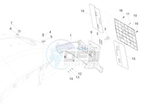 946 125 4T 3V ABS (EMEA, APAC) drawing Rear cover - Splash guard