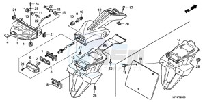 CB1000RB drawing TAILLIGHT