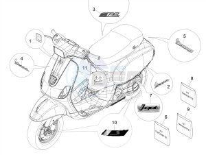 S 125 4T 3V IGET NOABS E3 (APAC) drawing Plates - Emblems