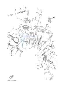 YZ250 (1SS8 1SS8) drawing FUEL TANK