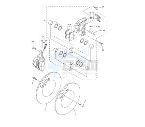 FZ8-NA 800 drawing FRONT BRAKE CALIPER