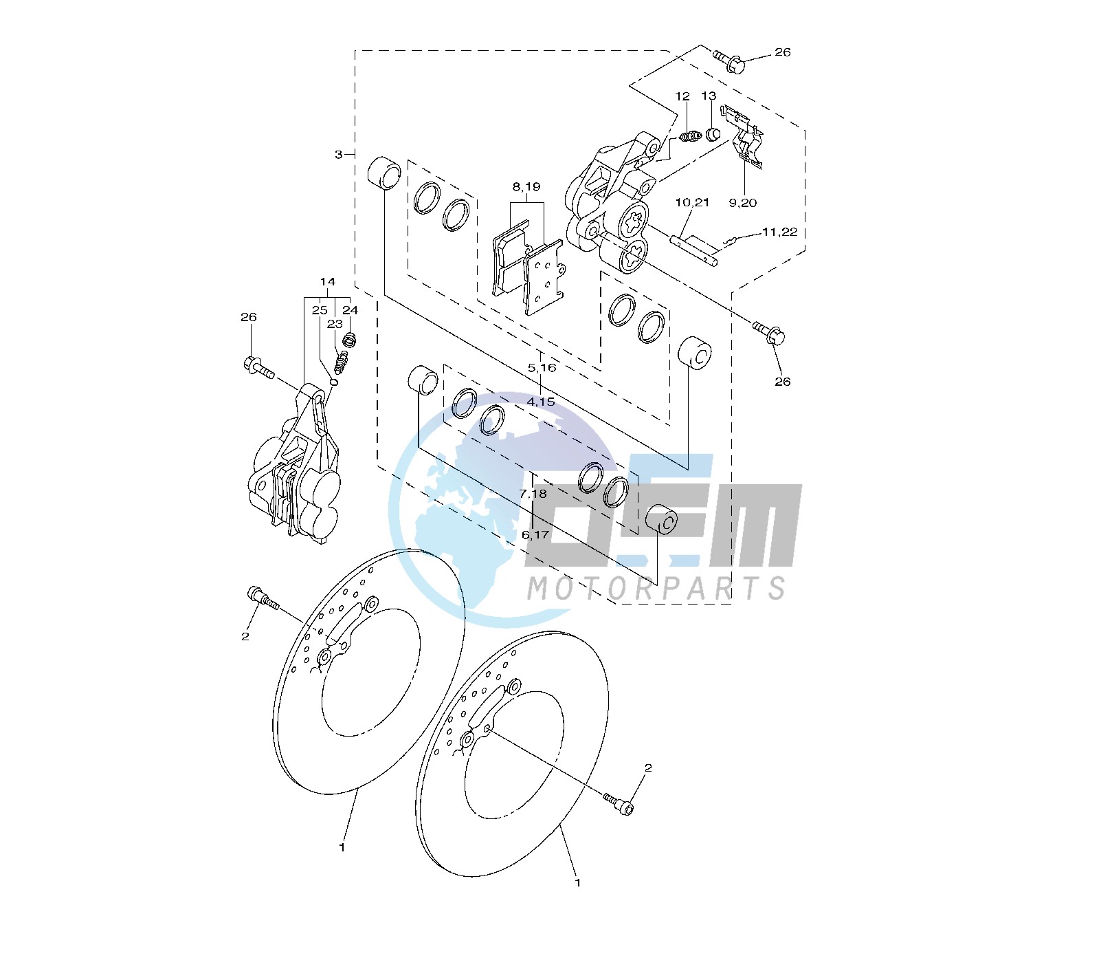 FRONT BRAKE CALIPER