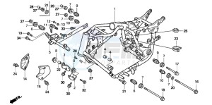 VT1100C2 drawing FRAME BODY (VT1100C2)