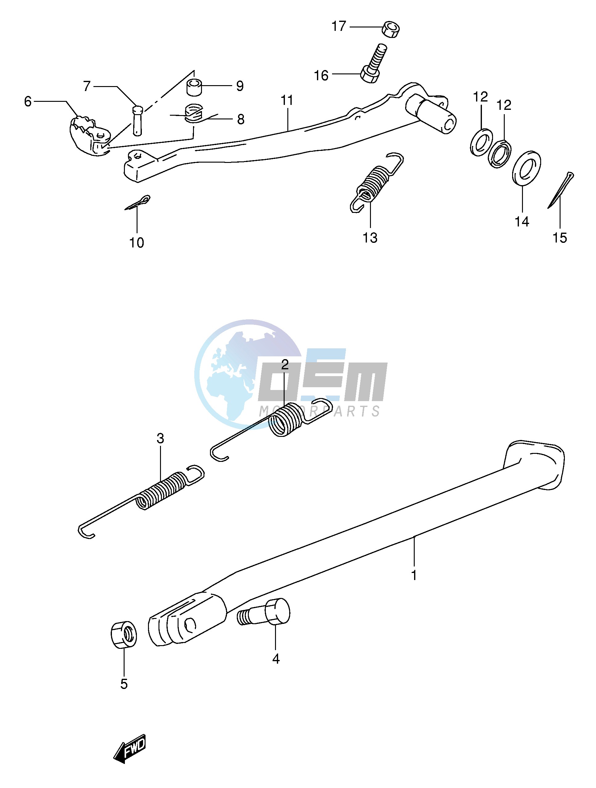 STAND - REAR BRAKE