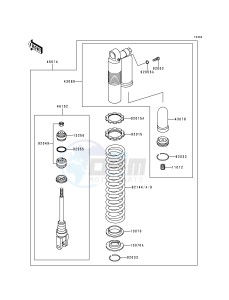 KX 250 K [KX250] (K3) [KX250] drawing SHOCK ABSORBER-- S- -