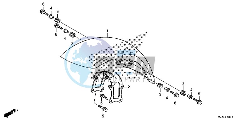 FRONT FENDER (VT750C2B)