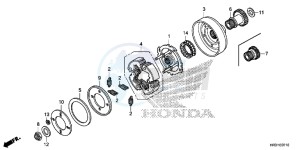 TRX420FA1H TRX420 ED drawing STARTING CLUTCH