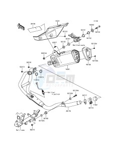 NINJA 300 ABS EX300BGF XX (EU ME A(FRICA) drawing Muffler(s)