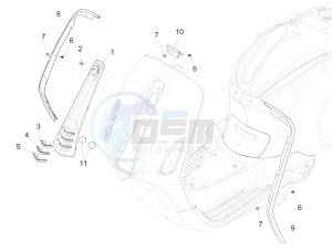 Sprint 125 4T 3V ie (APAC) (CAPH, EX, RK, TW, VT) drawing Front shield