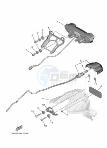 TRACER 9 MTT890 (B5U1) drawing TAILLIGHT