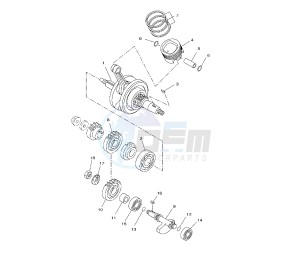 YZF R 125 drawing CRANKSHAFT AND PISTON