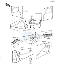 KZ 1300 A (A4) drawing HANDLEBAR