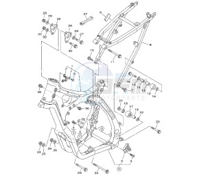 YZ LC 250 drawing FRAME