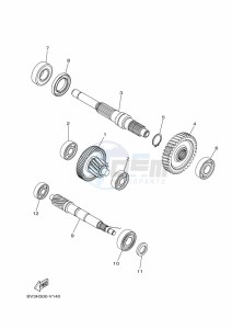 YP125RA XMAX 125 TECH MAX (B9Y5) drawing FRONT BRAKE CALIPER