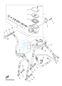 XVS1300A MIDNIGHT STAR (1CS9) drawing FRONT MASTER CYLINDER