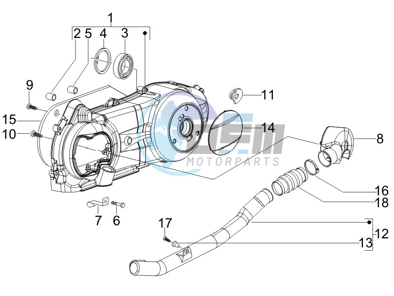 Crankcase cover - Crankcase cooling