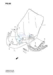 AN650 (E2) Burgman drawing WIND SCREEN (AN650)