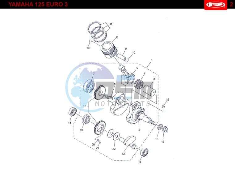 PISTON - CRANKSHAFT  EURO3