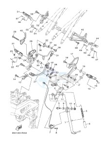 MTM850 MTM-850 XSR900 (B906) drawing STAND & FOOTREST