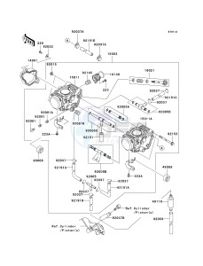 KVF700 D [PRAIRIE 700 4X4 TEAM GREEN SPECIAL EDITION] (6F) D6F drawing CARBURETOR -- CN- -