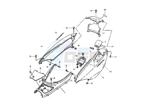 YP E MAJESTY 125 drawing REAR  BODY