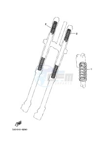 YZ250 (1SSM 1SSN 1SSP 1SSR 1SSR) drawing ALTERNATE FOR CHASSIS