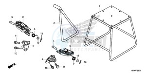 CRF250RE CRF250R Europe Direct - (ED) drawing STAND/STEP