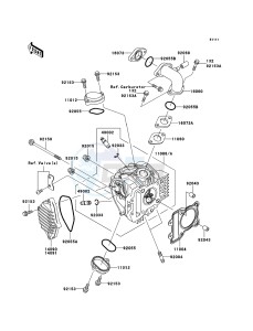 KLX110 KLX110-A4 EU drawing Cylinder Head