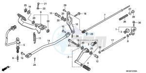 VT750CA9 Australia - (U / ST) drawing PEDAL (EXCEPT KO)