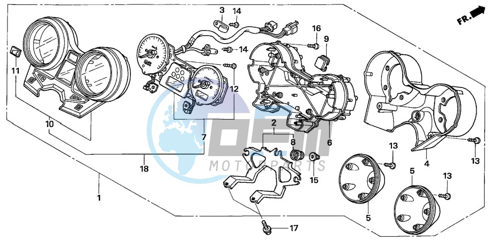 METER (CB1300/A/F/F1)