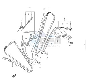 VL250 (E19) drawing CAM CHAIN