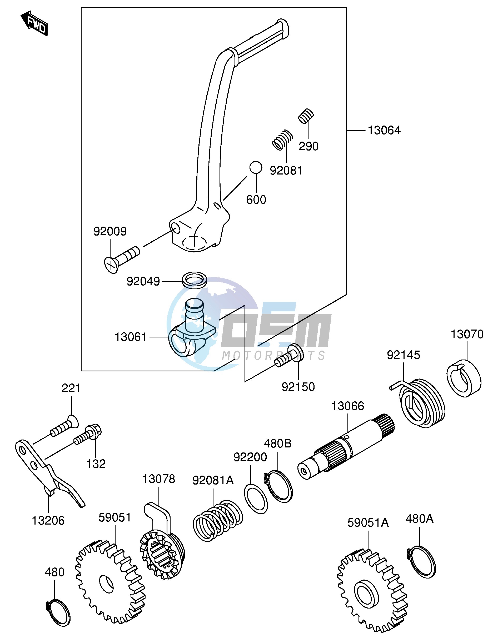 KICKSTARTER MECHANISM