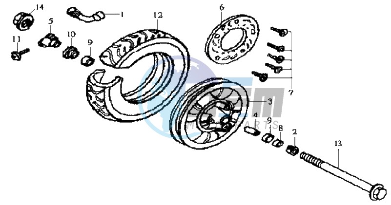 FRONT WHEEL / BRAKE DISC