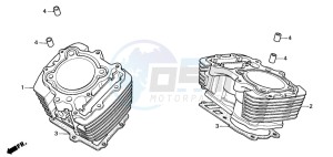 VT1100C2 drawing CYLINDER (VT1100CS/CT)