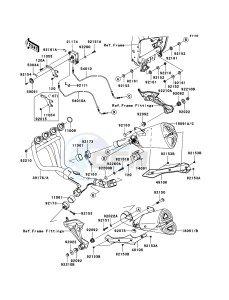 Z1000_ABS ZR1000C7F FR GB XX (EU ME A(FRICA) drawing Muffler(s)