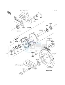 KX85/KX85-<<II>> KX85ACF EU drawing Rear Hub