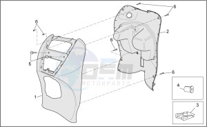 Scarabeo 100 4T e3 net drawing Front body III