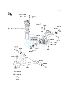 MULE 3010 TRANS 4x4 DIESEL KAF950E8F EU drawing Front Suspension