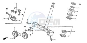 CB1300A CB1300SUPER FOUR drawing STEERING STEM